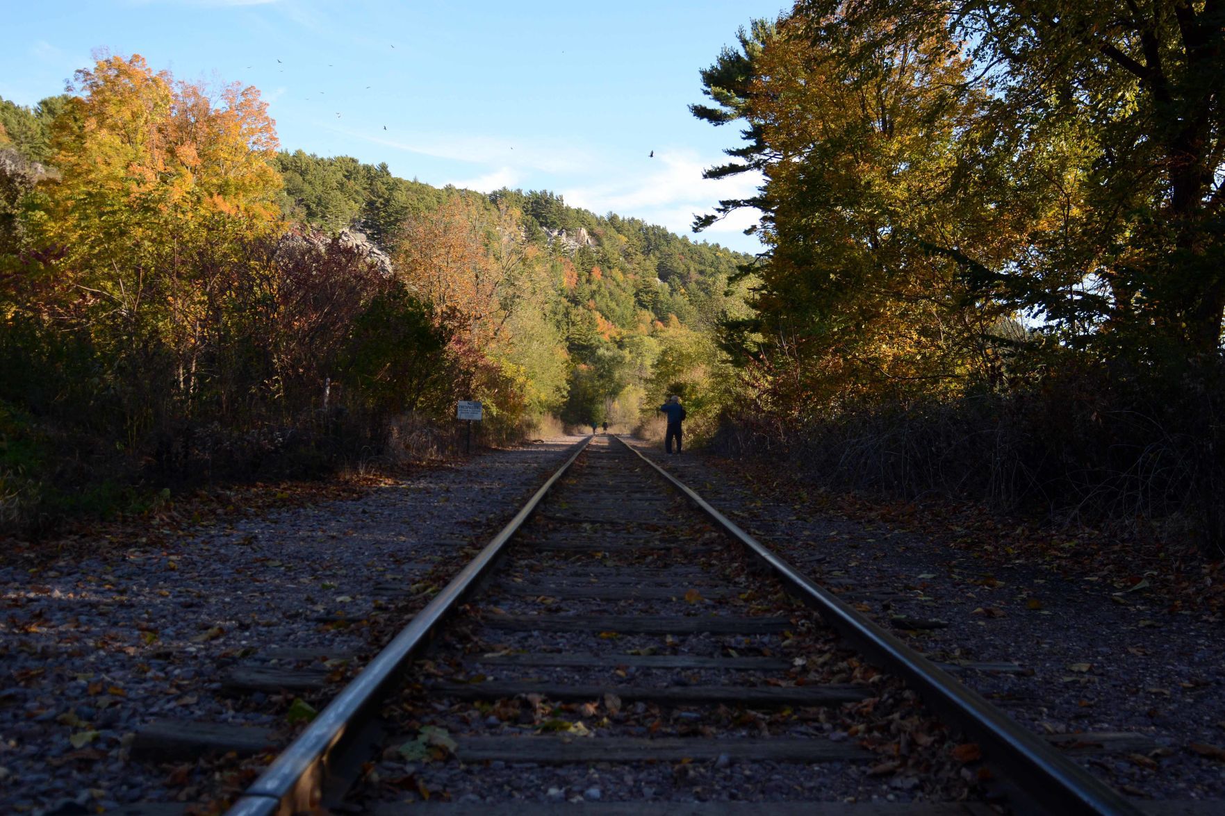 Devil's Lake shows autumn colors, Oct. 18